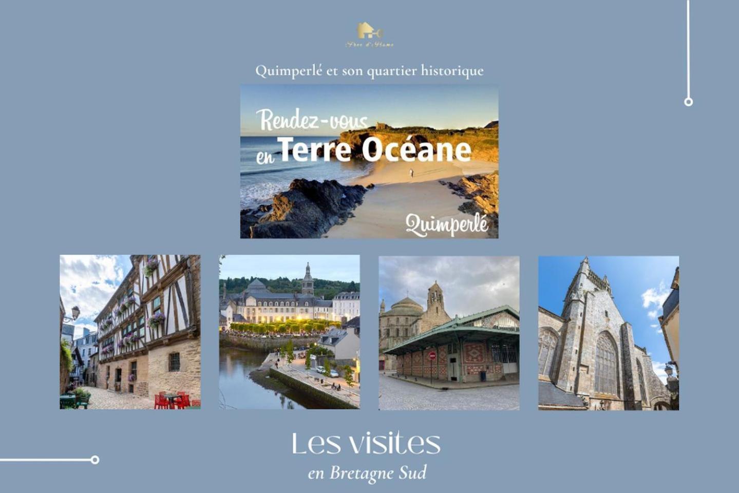 La Maison D'Alphonse, Charmante, Centre Historique 4-6Pers Quimperlé Esterno foto